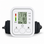 96 Pieces Automatic Digital Blood Pressure Monitors with Arm Cuff and LCD Display, White, 1 Piece