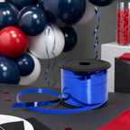 144 Pieces Dark Blue Balloon Ribbon Roll, 5 mm x 100 yd, Party Decorations Ribbon for Balloon Displays
