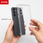 240 Pieces Clear Anti-Burst Protective Phone Cases with Reinforced Corners for Galaxy A55