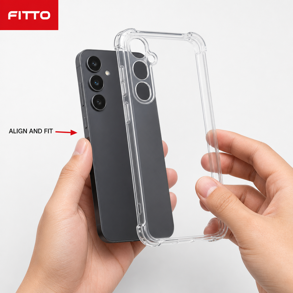 240 Pieces Clear Anti-Burst Protective Phone Cases with Reinforced Corners for Galaxy A55