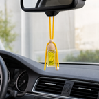 96 Pieces Car Air Fresheners Hanging Bottle, Yellow, Single Unit