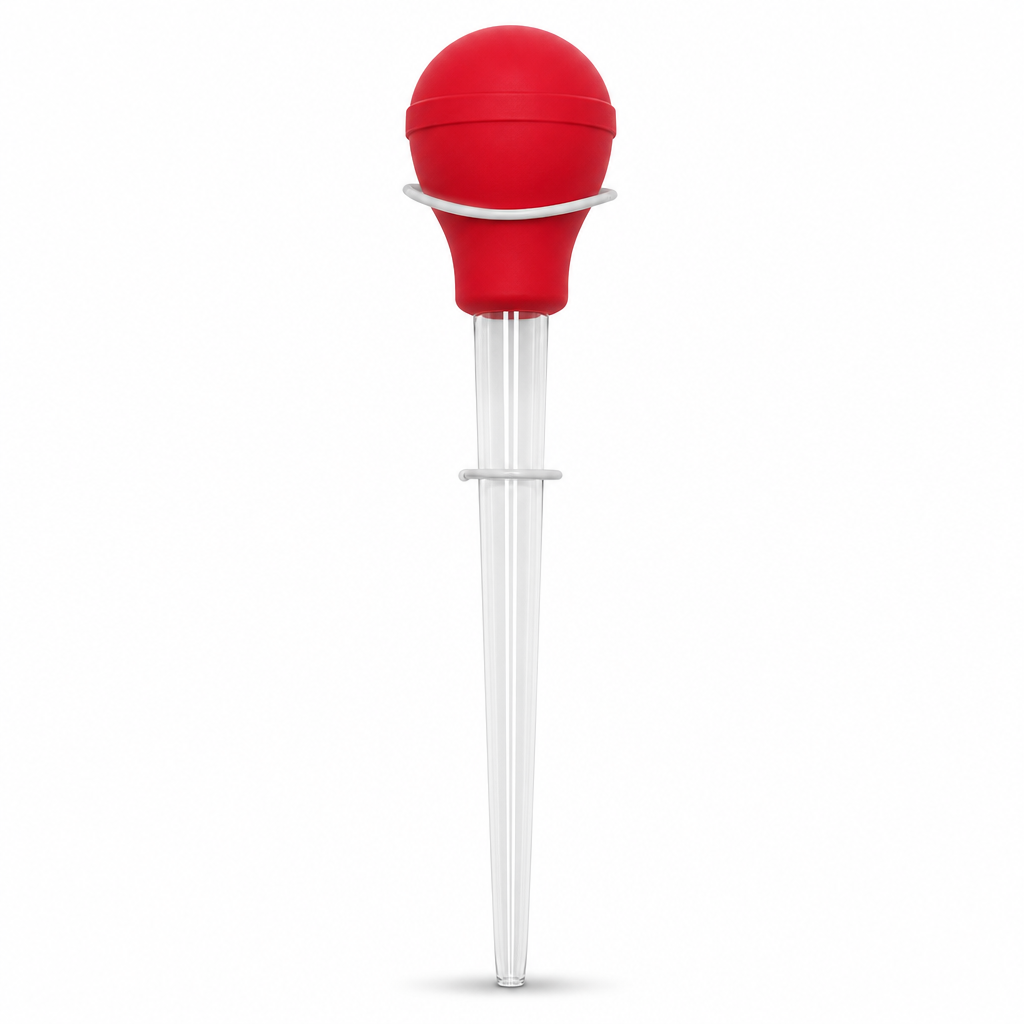 120 Pieces Turkey Baster, Clear Tube with Red Bulb, 30 ml, 1 Piece