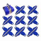 96 Pieces Blue Handled Candy Favor Boxes, 7 x 7 x 8 cm, 12 Pieces for Party Treat Presentation