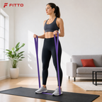 96 Pieces Resistance Bands for Exercise and Fitness, Extra Strength, 0.65 mm, Single Band