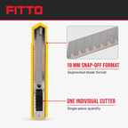 96 Pieces Utility Knives Snap-Off Cutter, 18 mm Blade, Yellow and Black, 1 Piece