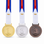 144 Pieces Award Medals with Ribbons, 1st 2nd 3rd Place Set for Sports Events, Competitions and Recognition Ceremonies
