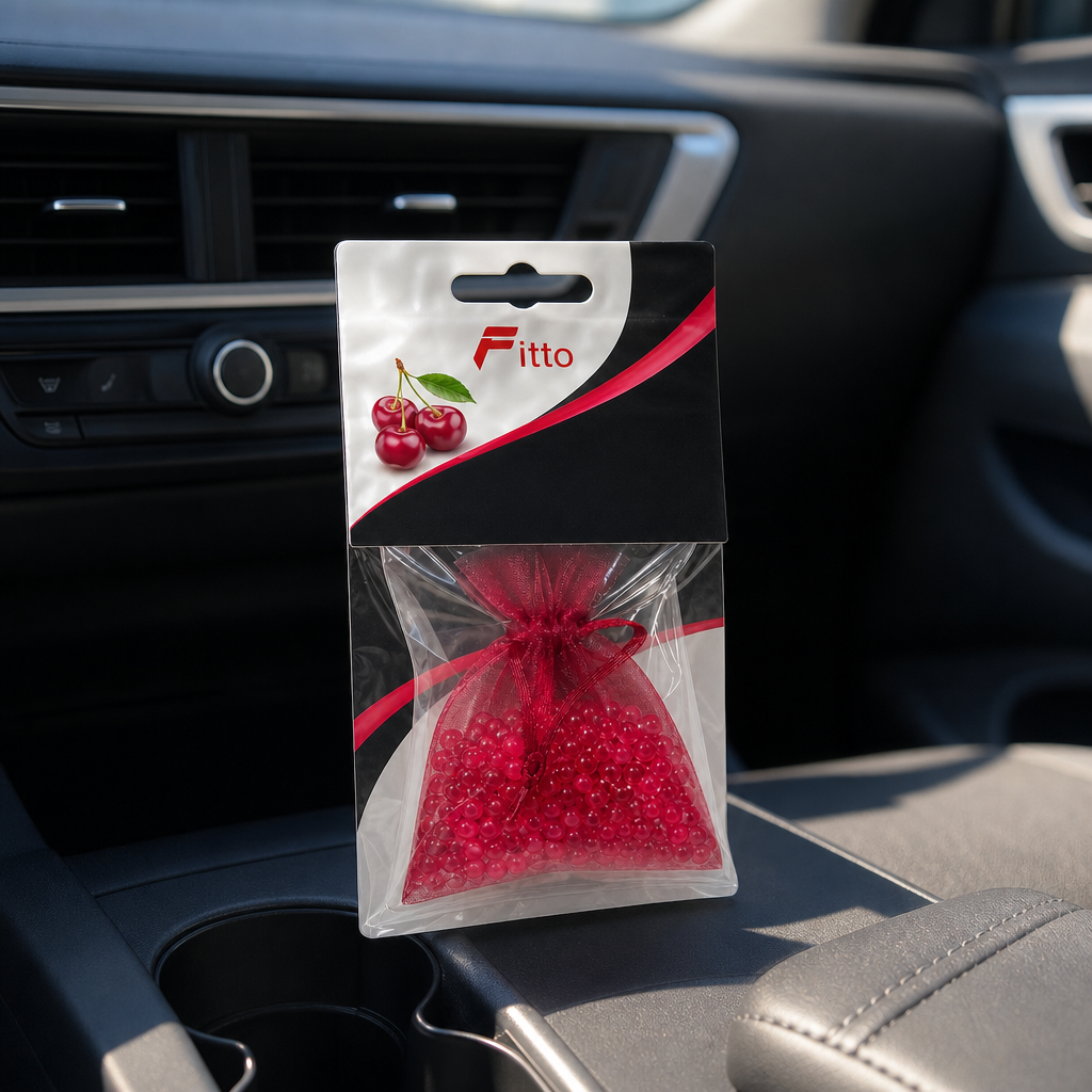 96 Pieces Car Air Fresheners Fresh Bag, Cherry Scent, Perfumed Granules, 100 g