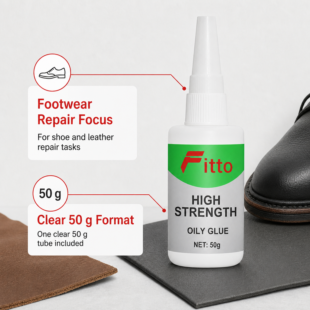 96 Pieces Clear Shoe and Leather Repair Glue, 50 g, 1 Tube