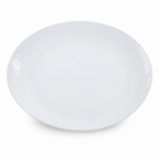 96 Pieces Opal Glass Serving Plate, 12 Inch Round Tablewares for Dining and Presentation