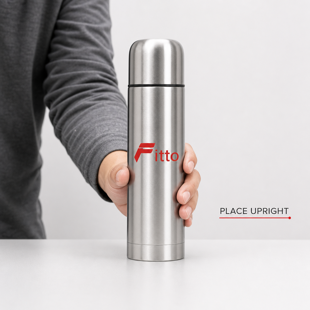 96 Pieces Steel Water Bottle, 500 ml Silver Cylindrical Drinkwares for Daily Hydration