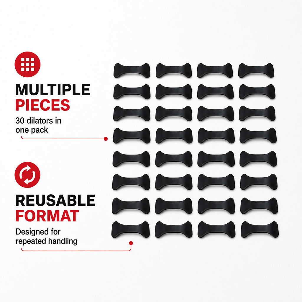 120 Pieces Nasal Dilators, Reusable Nasal Inserts, Black, 30 Pieces