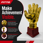 72 Pieces Goalkeeper Glove Trophy, Gold Decorative Award, 27 cm