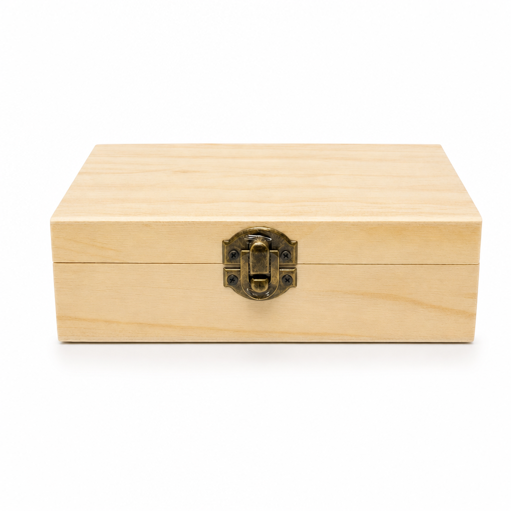 96 Pieces Wooden Storage Box, Rectangular Keepsake Organizer, 6 x 4 Inch