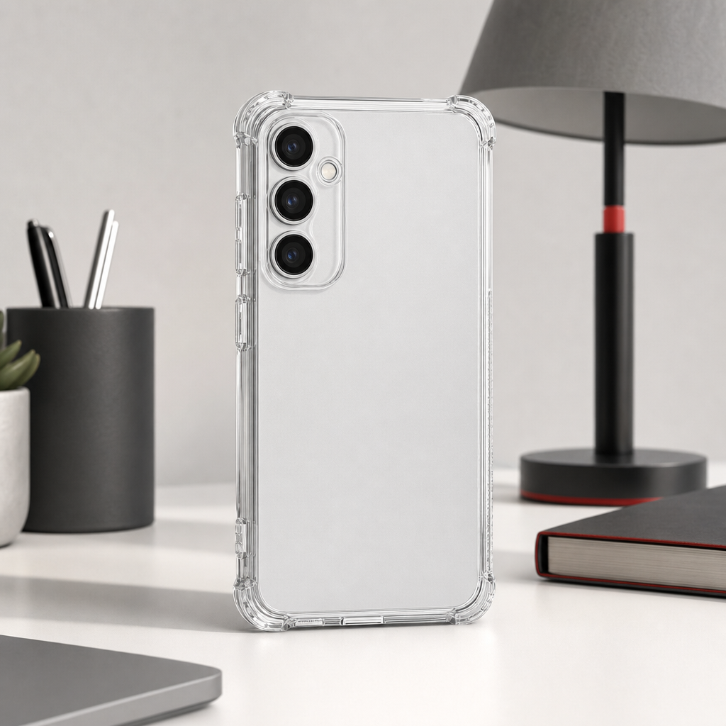 240 Pieces Clear Anti-Burst Protective Phone Cases with Reinforced Corners for S24, 1 Piece