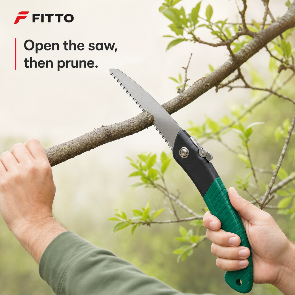 96 Pieces Foldable Hand Pruning Saw, 35 cm, Green, 1 Piece