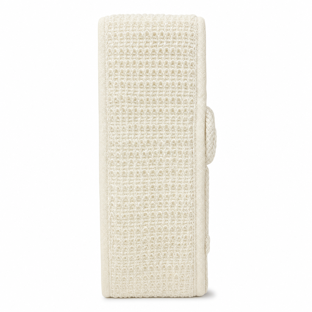 144 Pieces Exfoliating Bath Towel, Textured Body Scrubbing Cloth, Off-White, 1 Piece