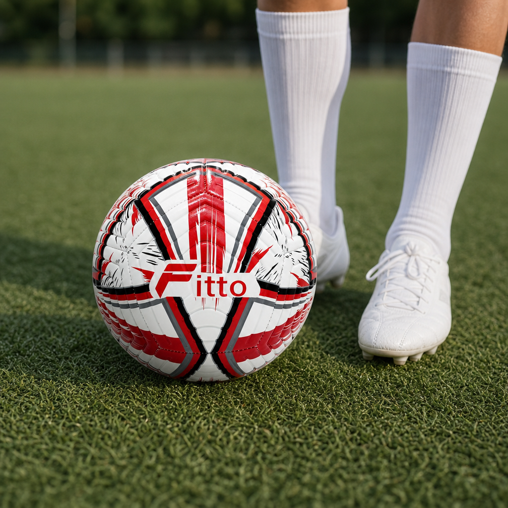 72 Pieces Football Size 5, White with Colour Line Design, Single Ball for Football Practice and Recreation