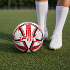 72 Pieces Football Size 5, White with Colour Line Design, Single Ball for Football Practice and Recreation