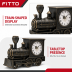 96 Pieces Assorted Colour Train-Shaped Table Clocks, Novelty Decorative Timepiece, 1 Piece