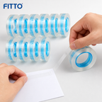 96 Pieces Self Adhesive Crystal Clear Tape, 12mm x 36yd, 12 Rolls for Office, Craft and Household Use