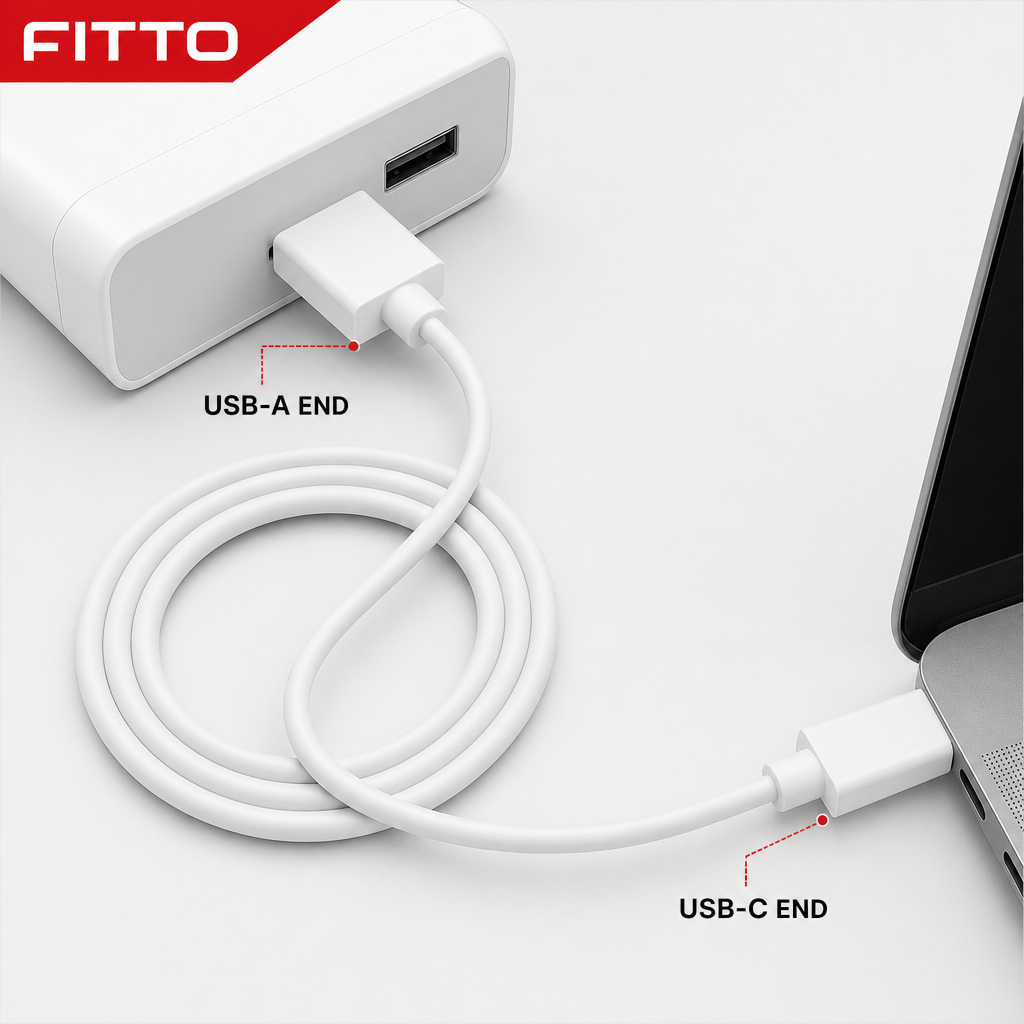 120 Pieces 120W 6A USB-A to USB-C Fast Charging Data Cable, Single Cord for Compatible Devices