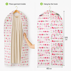 144 Pieces Clothing Protective Cover, Assorted Colour, 60 x 125 cm, 1 Piece