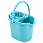 72 Pieces Blue Compact Mop Bucket with Wringer, Carry Handle, 42 x 32 x 30 cm