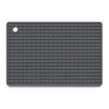 96 Pieces Rectangular Silicone Mats, Dark Grey Grid Surface, 30 x 20 x 1 cm, 1 Piece