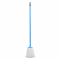 96 Pieces Cotton Mop with Painted Iron Handle, 200 g, Blue, 120 cm