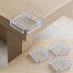 144 Pieces Clear Table Corner Protectors, 4 Pieces, Transparent Rounded Corner Covers for Tables and Furniture