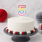 240 Pieces Number 5 Cake Candle, Mixed Colour, 1 Piece