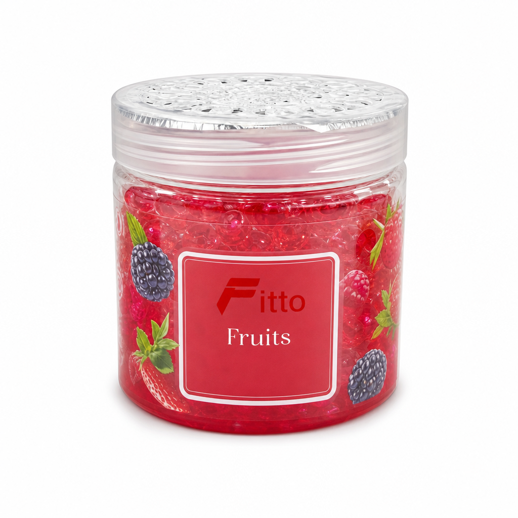 96 Pieces Car Air Fresheners Jelly Pearls Decor, Fruits Scent, Red, 1 Piece