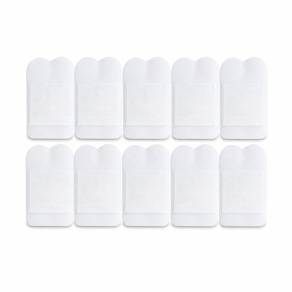 120 Pieces Adhesive Foot Pads, White, 10 Pads
