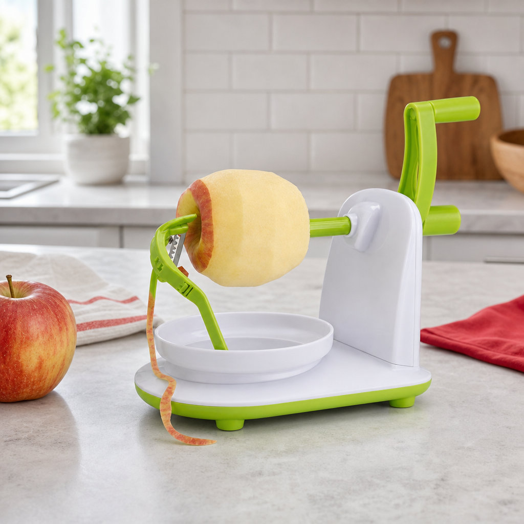 96 Pieces Manual Apple Peeler, Green and White Hand-Crank Fruit Peeling Tool, 1 Piece