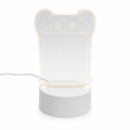 96 Pieces 3D Acrylic LED Night Lights with USB Base, Clear Plaque and White Stand, 1 Piece