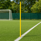 144 Pieces Plastic Soccer Training Pole, 100 cm, Yellow