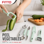 120 Pieces 5-Piece Kitchen Tool Set, Mint and Black Utensils with Vegetable Peeler, Pizza Cutter and Bottle Opener