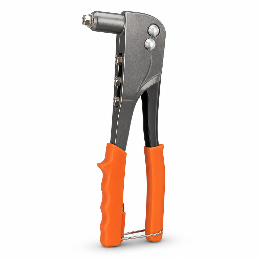 96 Pieces Heavy-Duty Hand Riveters, 25 cm, Orange Black Silver, 1 Piece