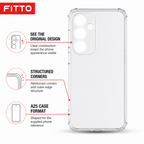 240 Pieces Clear Protective Phone Cases for A25 with Reinforced Corners, Transparent Cover, 1 Piece