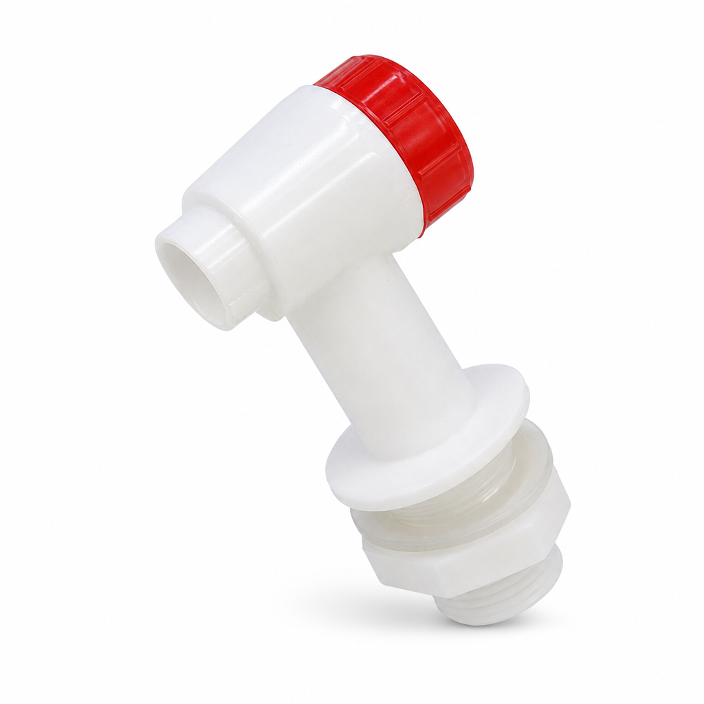 240 Pieces Water Dispenser Replacement Plastic Push Handle Tap, 15mm Thread, White and Red, 1 Piece