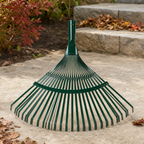 96 Pieces Wide Fan Leaf Rake, 22-Tooth Green Garden Rake Head, 1 Piece