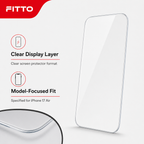 96 Pieces 5D Tempered Glass Screen Protectors for iPhone 17 Air, ESD Anti-Static, Clear, 1 Pack