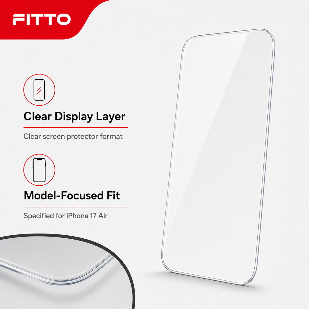 96 Pieces 5D Tempered Glass Screen Protectors for iPhone 17 Air, ESD Anti-Static, Clear, 1 Pack