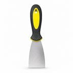 240 Pieces 2 Inch Putty Knives Paint Scraper with Rubber Handle, Yellow Black Silver, 1 Piece