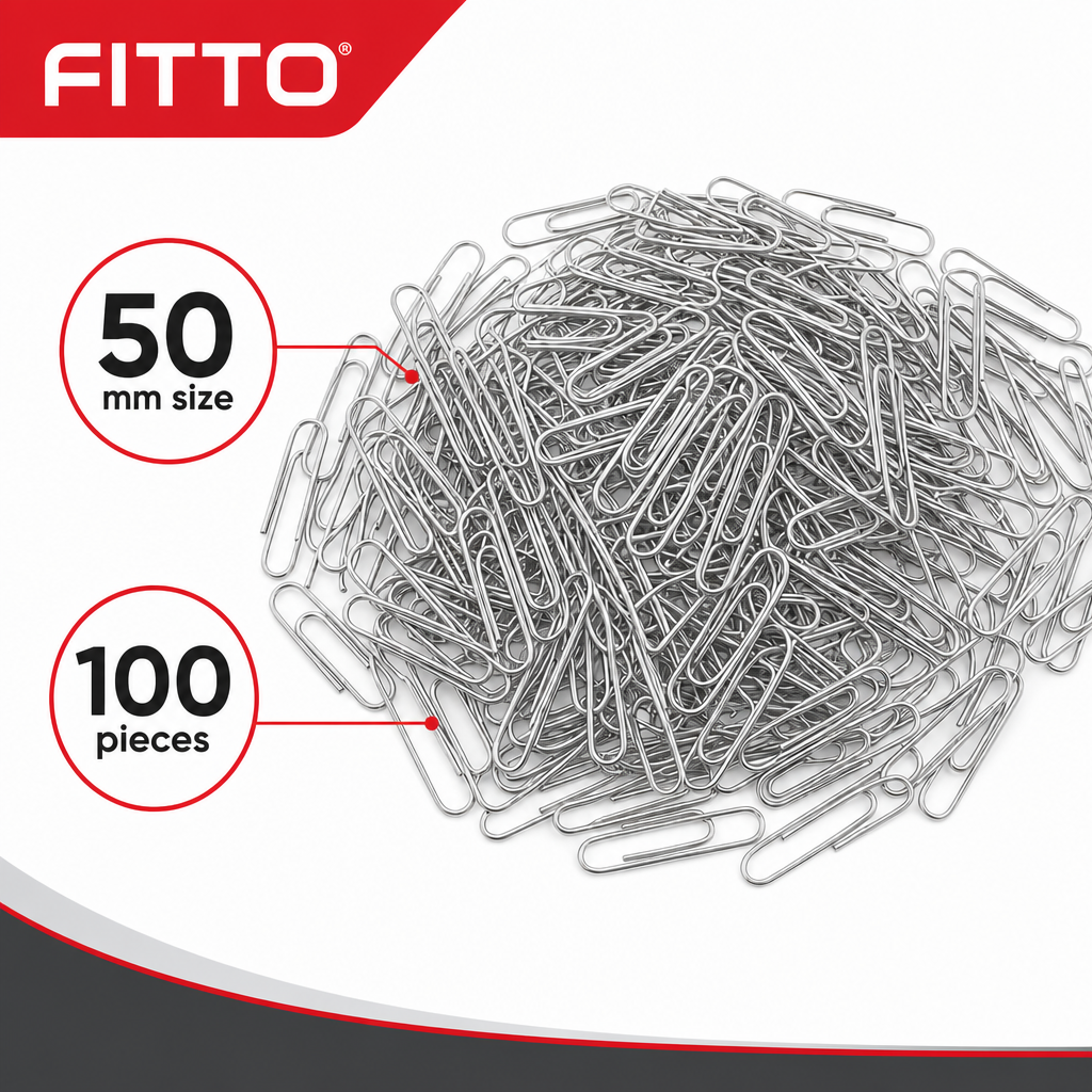 240 Pieces Paper Clips, 50 mm Silver Office Clips, 100 Pieces for Filing Documents and Organizing Loose Sheets