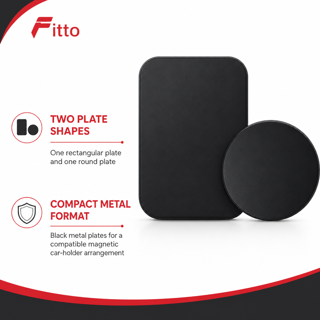 240 Pieces Magnetic Car Holder Plates, 2-Piece Metal Plate Set for Phone Mounts