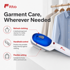 72 Pieces Portable Garment Steamer, Blue and White Handheld Clothes Steamer for Home, Office and Travel, 1 Piece