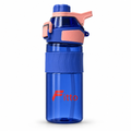96 Pieces Sports Water Bottles with Protective Sleeve and Flip Top Lid, Blue, 800 ml, 1 Piece