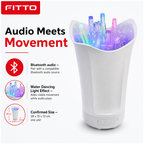 60 Pieces White LED Bluetooth Speaker with Water Dancing Light Effect, 1 Unit