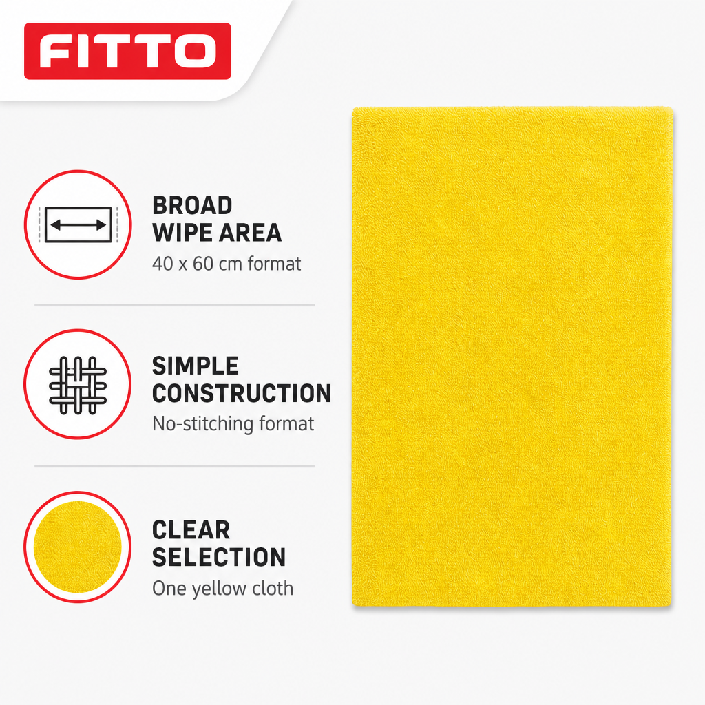 120 Pieces Microfiber Cleaning Cloth, No Stitching, 40 x 60 cm, Yellow, Single Piece